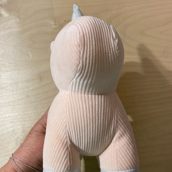 Plush Unicorn Toy - Pink and Silver (ID) - Picture 7 of 11
